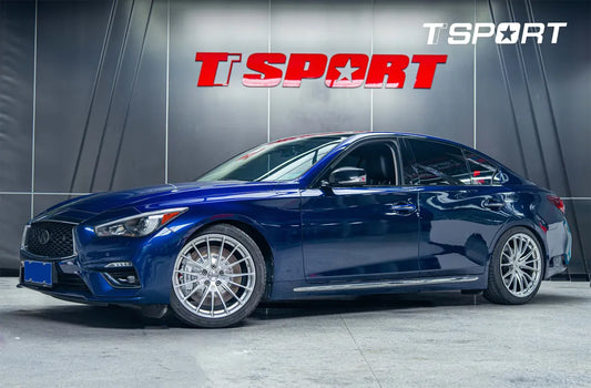 Infiniti Q50 (V37) Upgraded with TTSPORT Classic Series 7640 Brake Kit