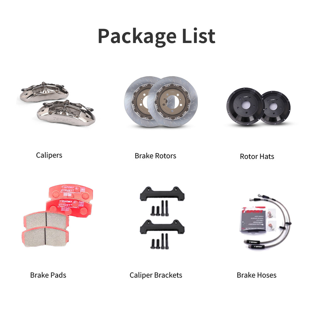 Packing list for the TTSPORT TR40 racing brake kit.