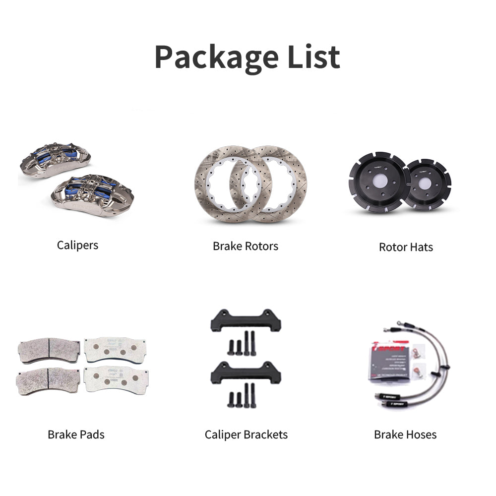 Packing list for the TTSPORT TR65 racing brake kit.