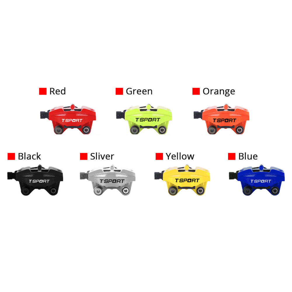Customization options for the TTSPORT electronic parking brake rear wheel brake kit, featuring available caliper colors (red, blue, green, orange).