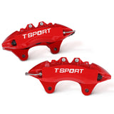 Detailed view of the 6 pistons with dust boot inside a TTSPORT GWM Tank 500 7640TK front wheel forged brake caliper.