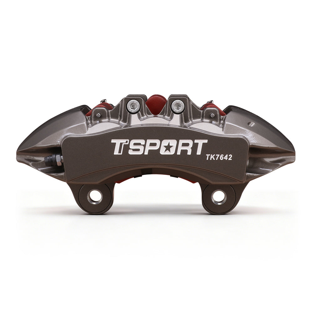 Side profile view of the TTSPORT 7642TK brake system fitment behind off-road wheels on Toyota LC300 & Lexus LX600.