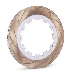Silver-Tint Knurled Dacromet Steel Brake Rotor